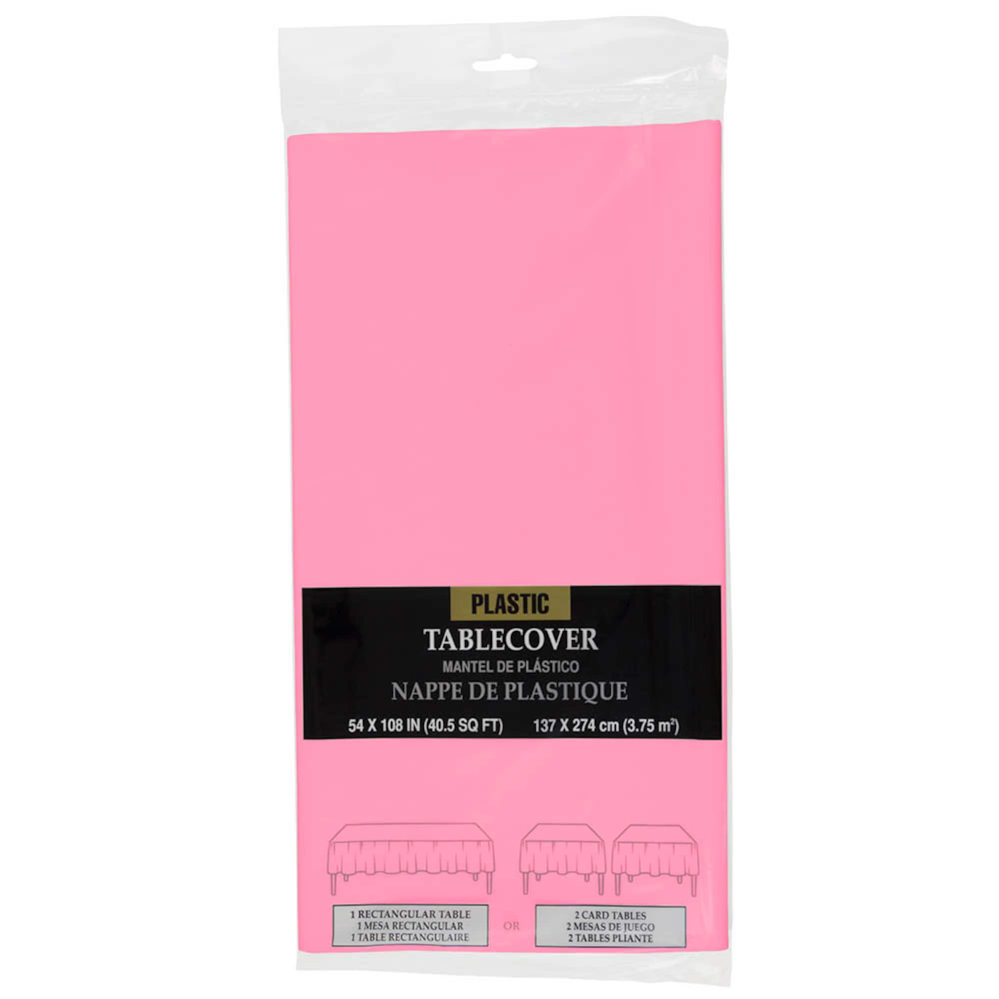 JAM Paper 108" Rectangular Plastic Table Cover
